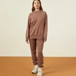 MONROW 90's Classic Hoody DUSTYCOCOA Clearance